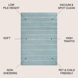 Palermo Williamsburg Minimalist Stripe Area Rug