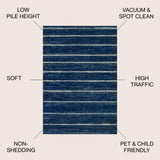 Palermo Williamsburg Minimalist Stripe Area Rug