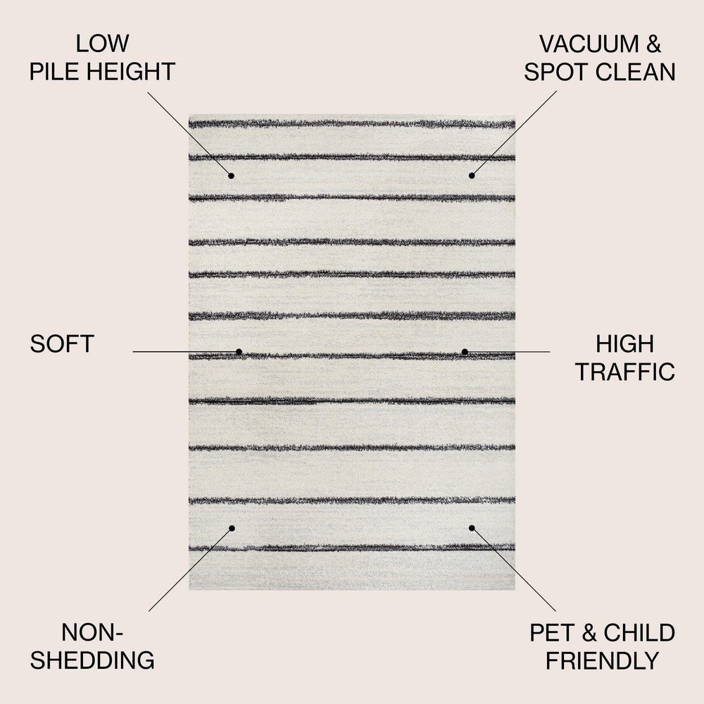 Palermo Williamsburg Minimalist Stripe Area Rug