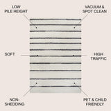 Palermo Williamsburg Minimalist Stripe Area Rug