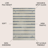 Palermo Williamsburg Minimalist Stripe Area Rug