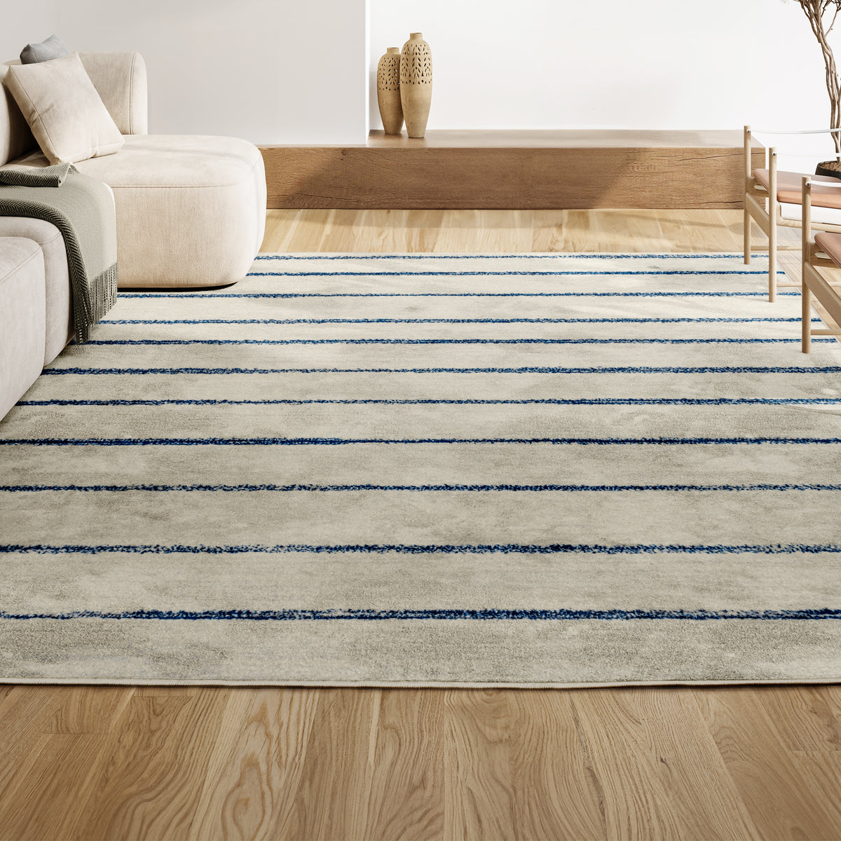Palermo Williamsburg Minimalist Stripe Area Rug