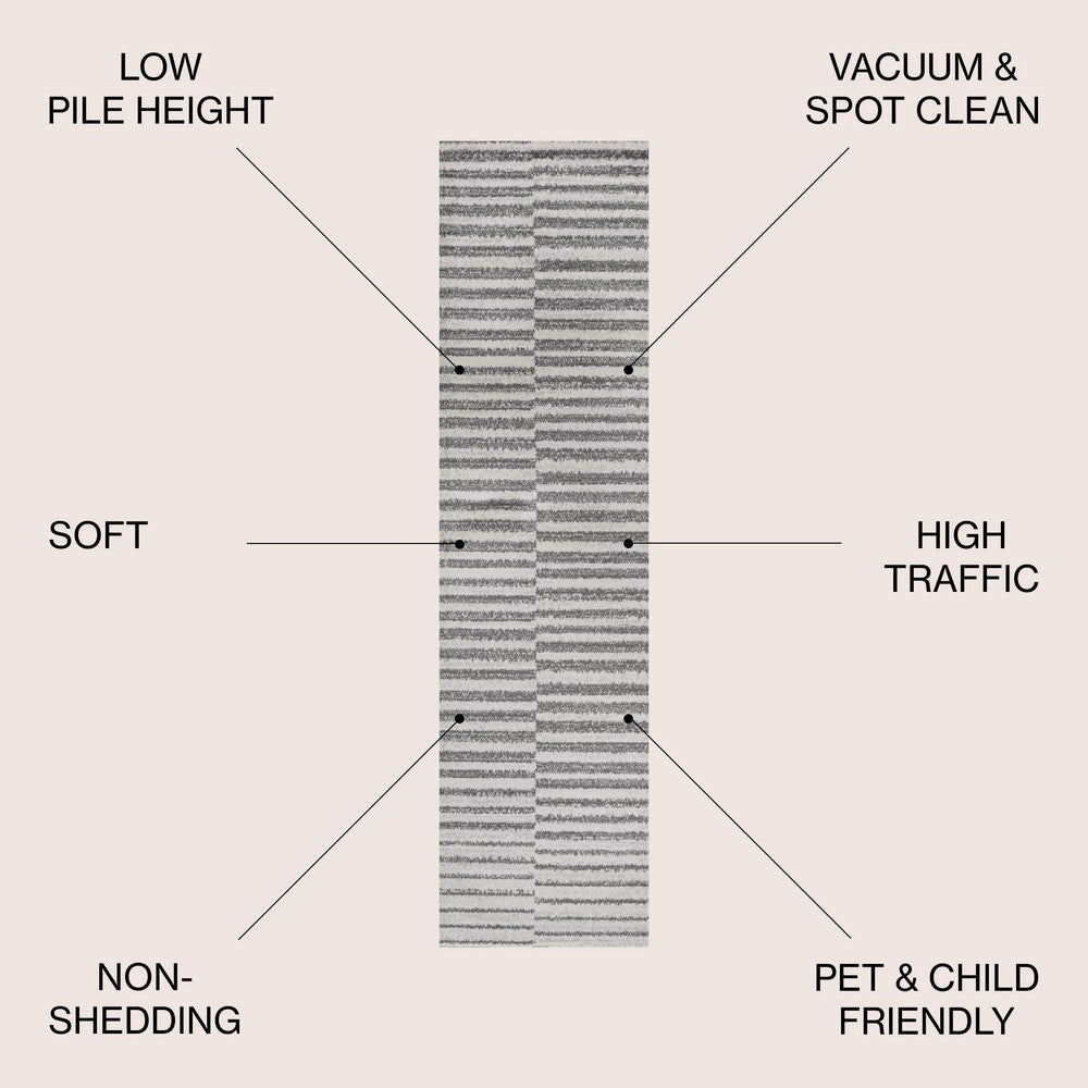 Aruba Lyla Offset Stripe Area Rug