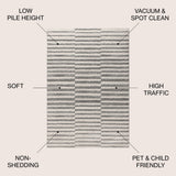 Aruba Lyla Offset Stripe Area Rug