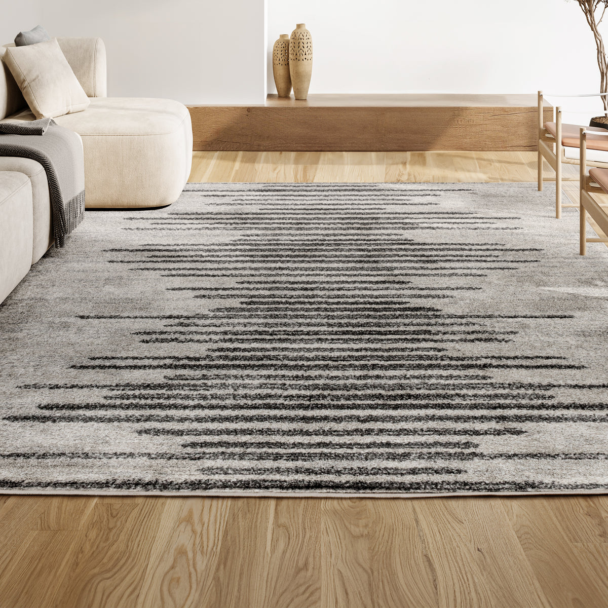 Western Aya Berber Stripe Geometric Area Rug
