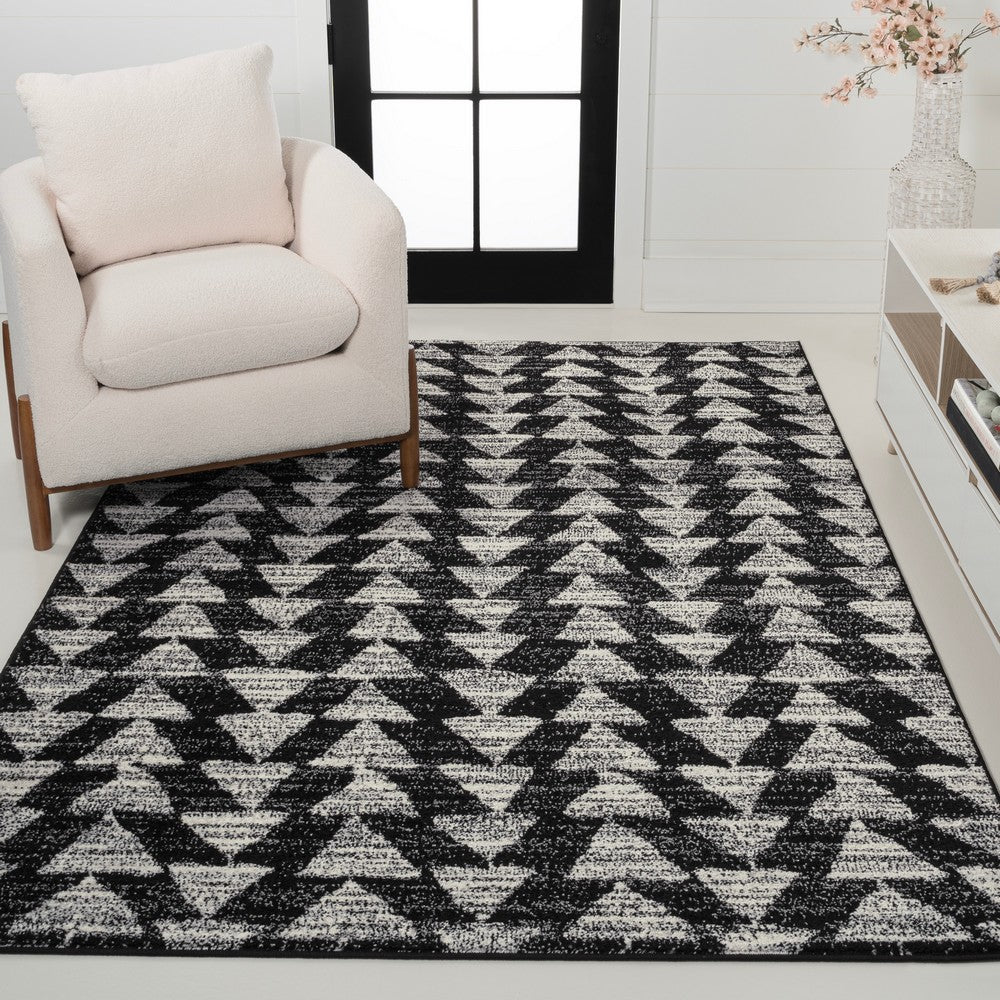 Tonga Aisha Moroccan Triangle Geometric Area Rug
