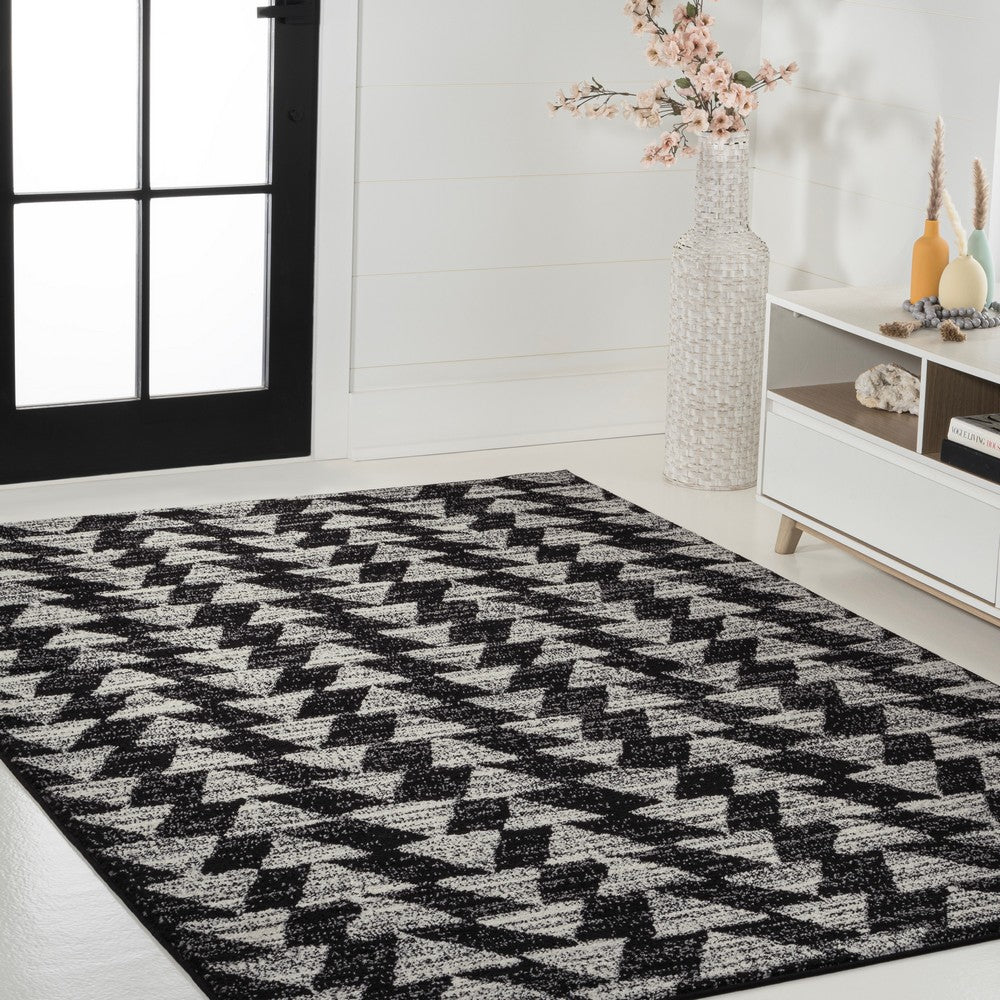 Tonga Aisha Moroccan Triangle Geometric Area Rug