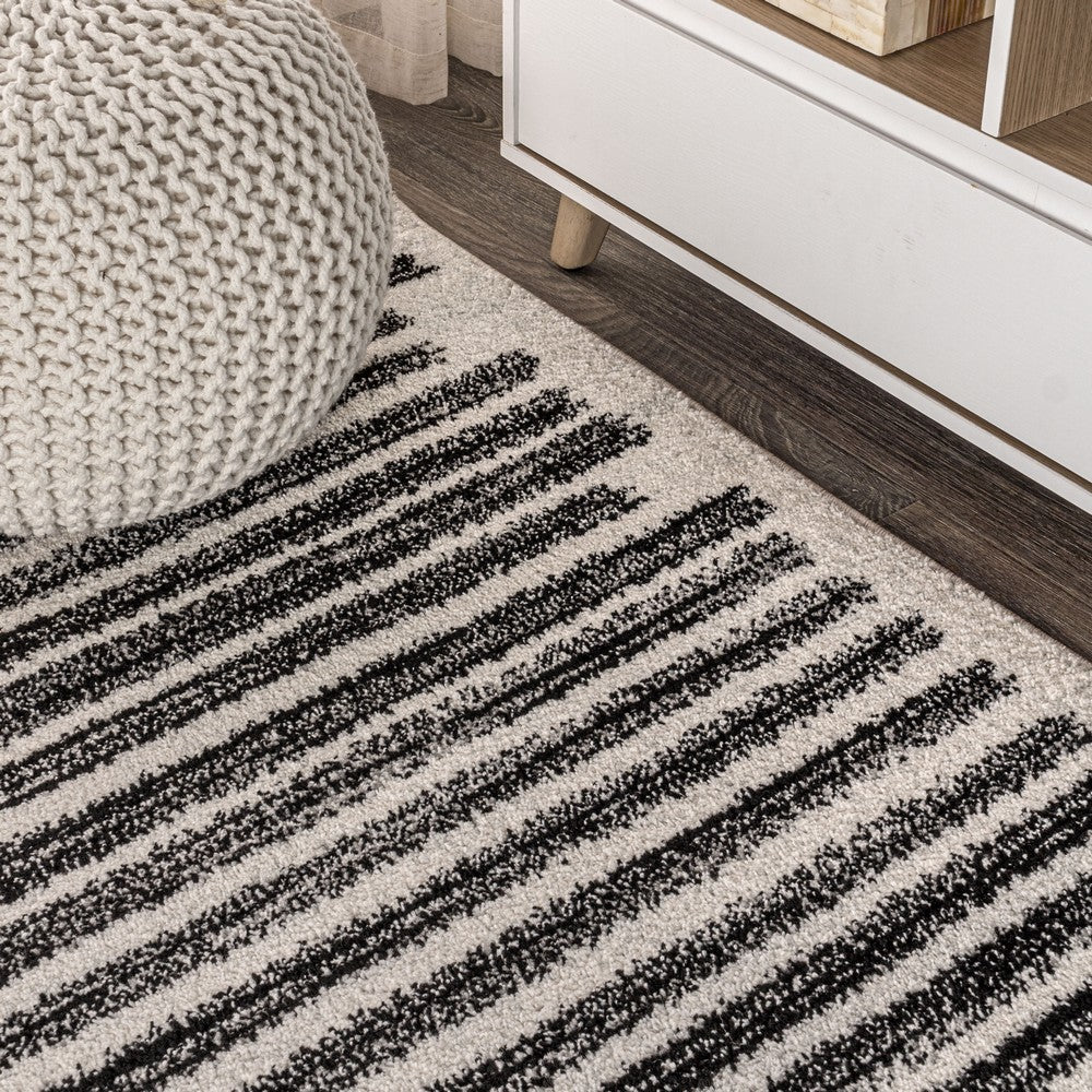 Brunei Khalil Modern Berber Stripe Area Rug
