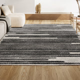 Brunei Khalil Modern Berber Stripe Area Rug