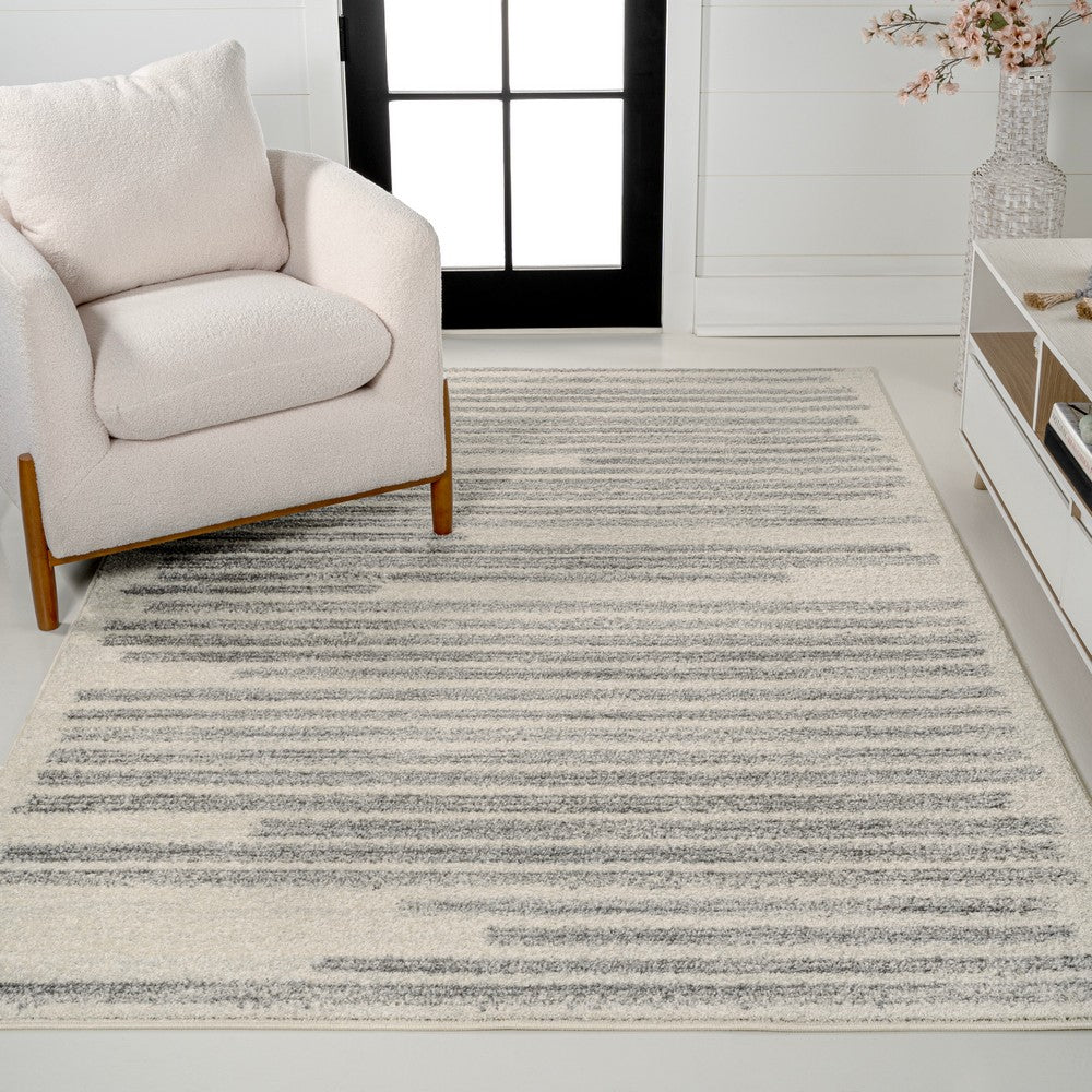 Brunei Khalil Modern Berber Stripe Area Rug
