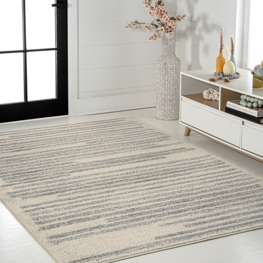 Brunei Khalil Modern Berber Stripe Area Rug
