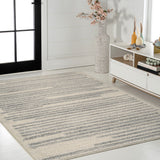Brunei Khalil Modern Berber Stripe Area Rug
