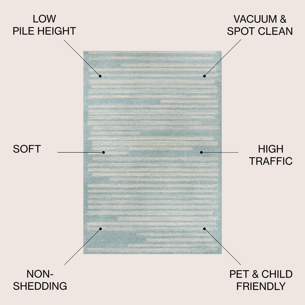 Brunei Khalil Modern Berber Stripe Area Rug