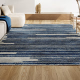 Brunei Khalil Modern Berber Stripe Area Rug