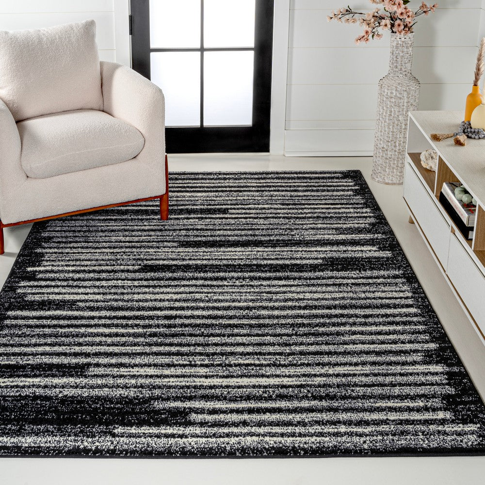 Brunei Khalil Modern Berber Stripe Area Rug