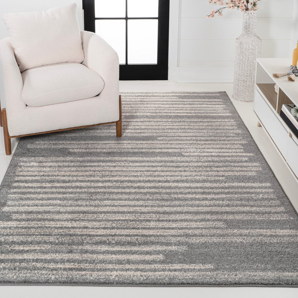 Brunei Khalil Modern Berber Stripe Area Rug