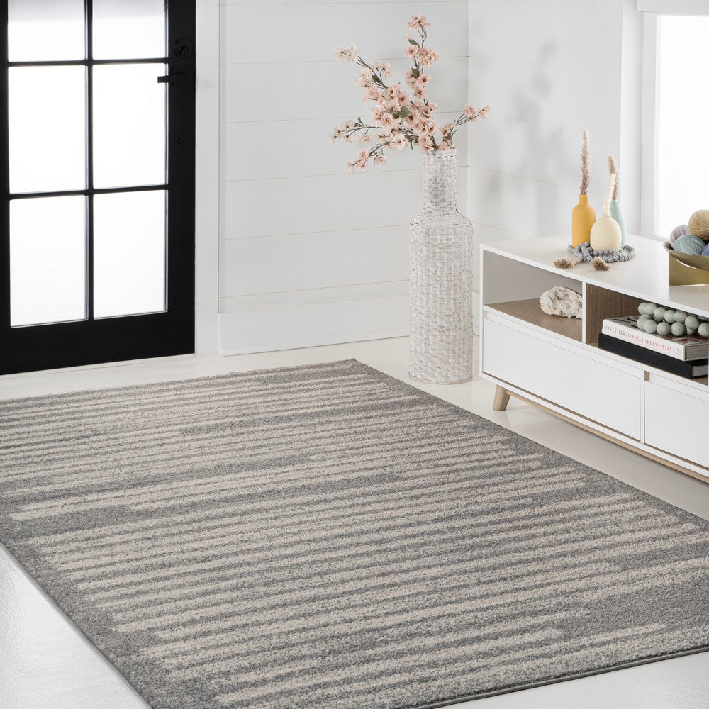 Brunei Khalil Modern Berber Stripe Area Rug