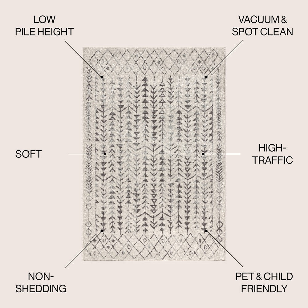 Brazil Ziri Moroccan Geometric Area Rug