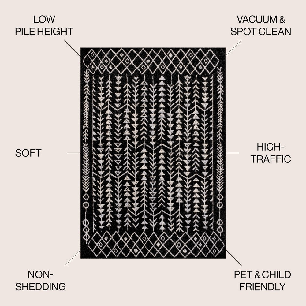 Brazil Ziri Moroccan Geometric Area Rug