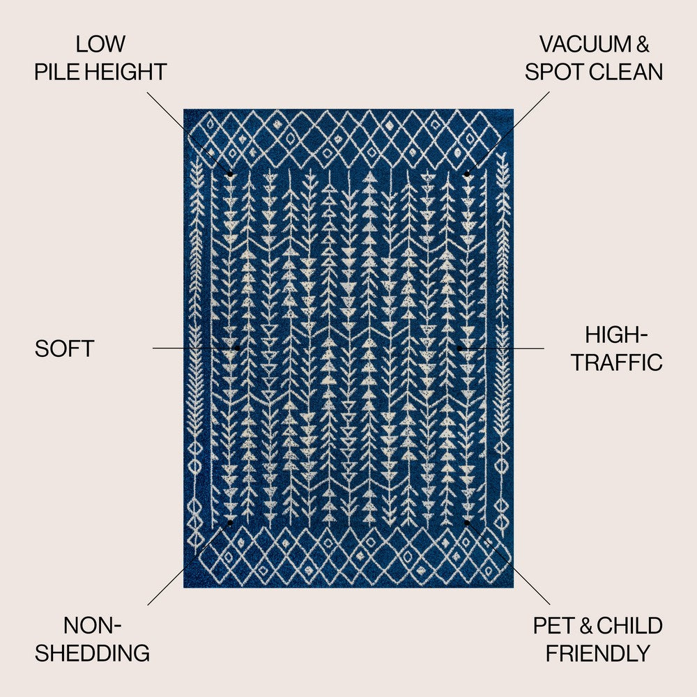 Brazil Ziri Moroccan Geometric Area Rug