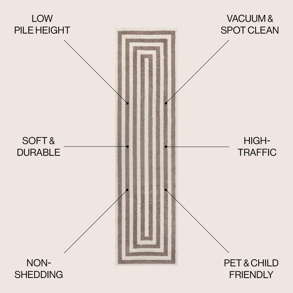 Madly Modern Classic Mitre Stripe Area Rug