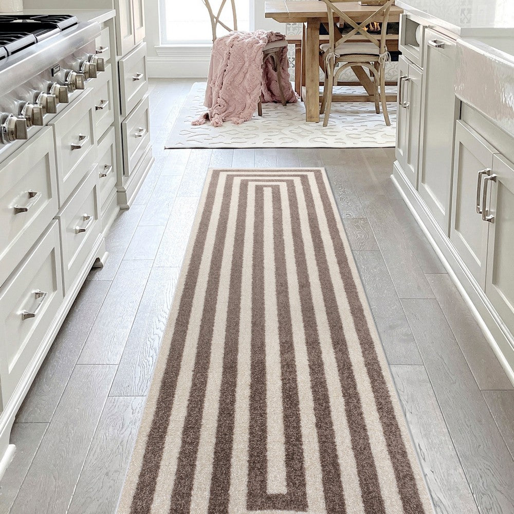 Madly Modern Classic Mitre Stripe Area Rug