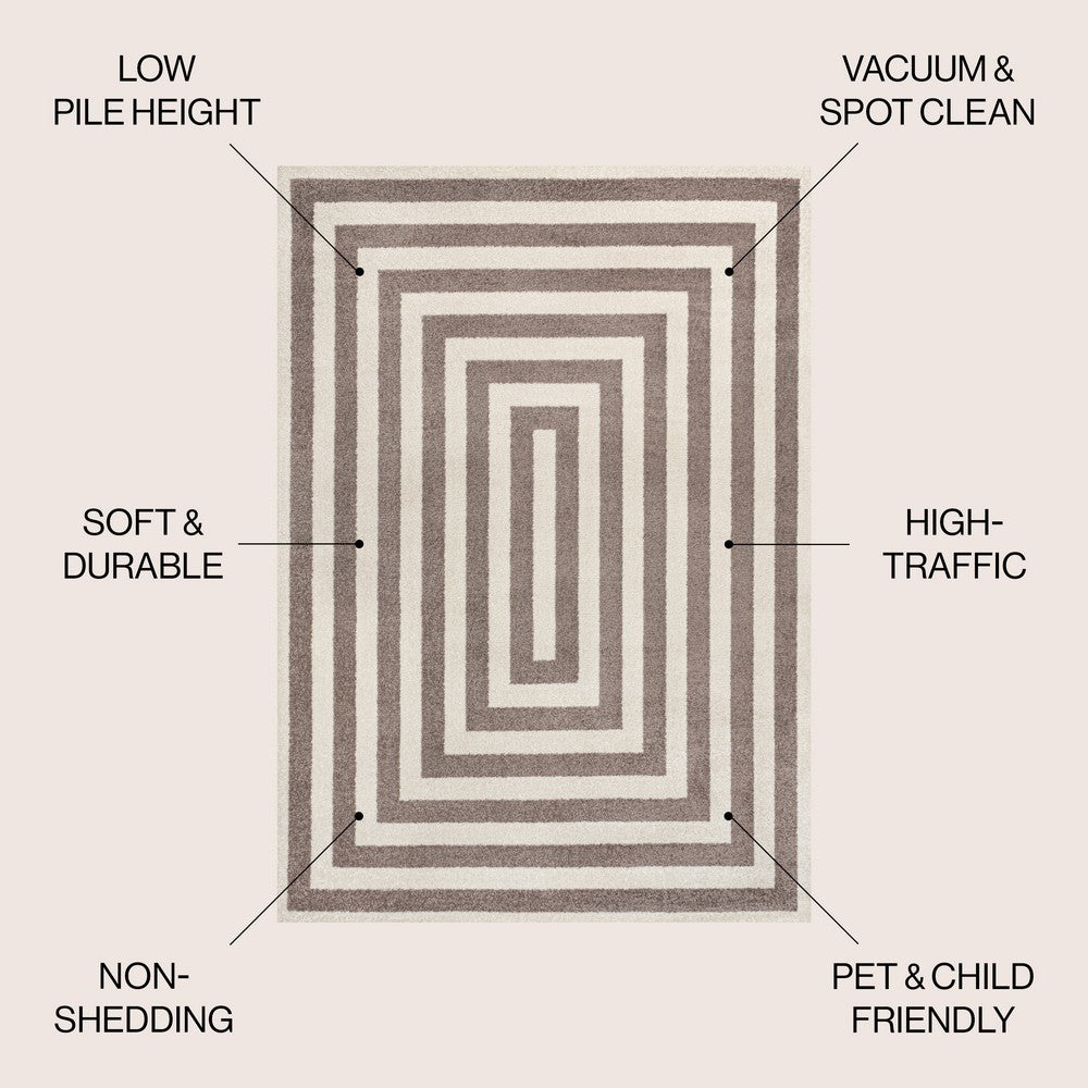 Madly Modern Classic Mitre Stripe Area Rug
