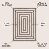 Madly Modern Classic Mitre Stripe Area Rug
