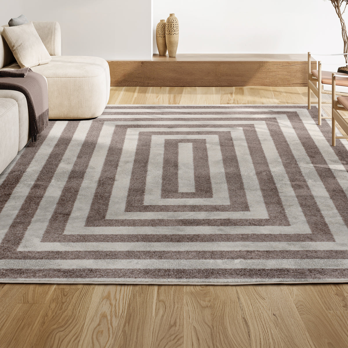 Madly Modern Classic Mitre Stripe Area Rug