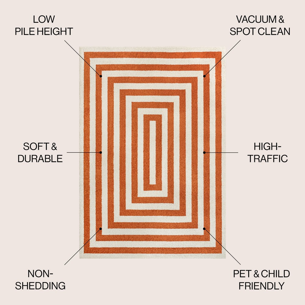 Madly Modern Classic Mitre Stripe Area Rug