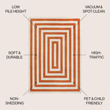 Madly Modern Classic Mitre Stripe Area Rug