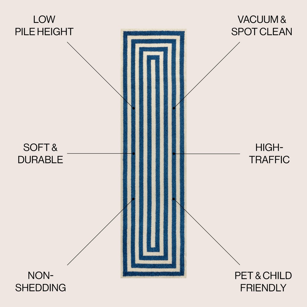 Madly Modern Classic Mitre Stripe Area Rug