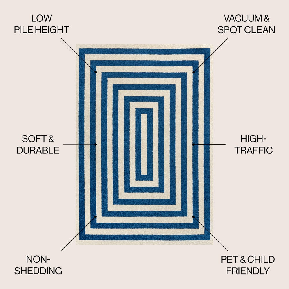 Madly Modern Classic Mitre Stripe Area Rug