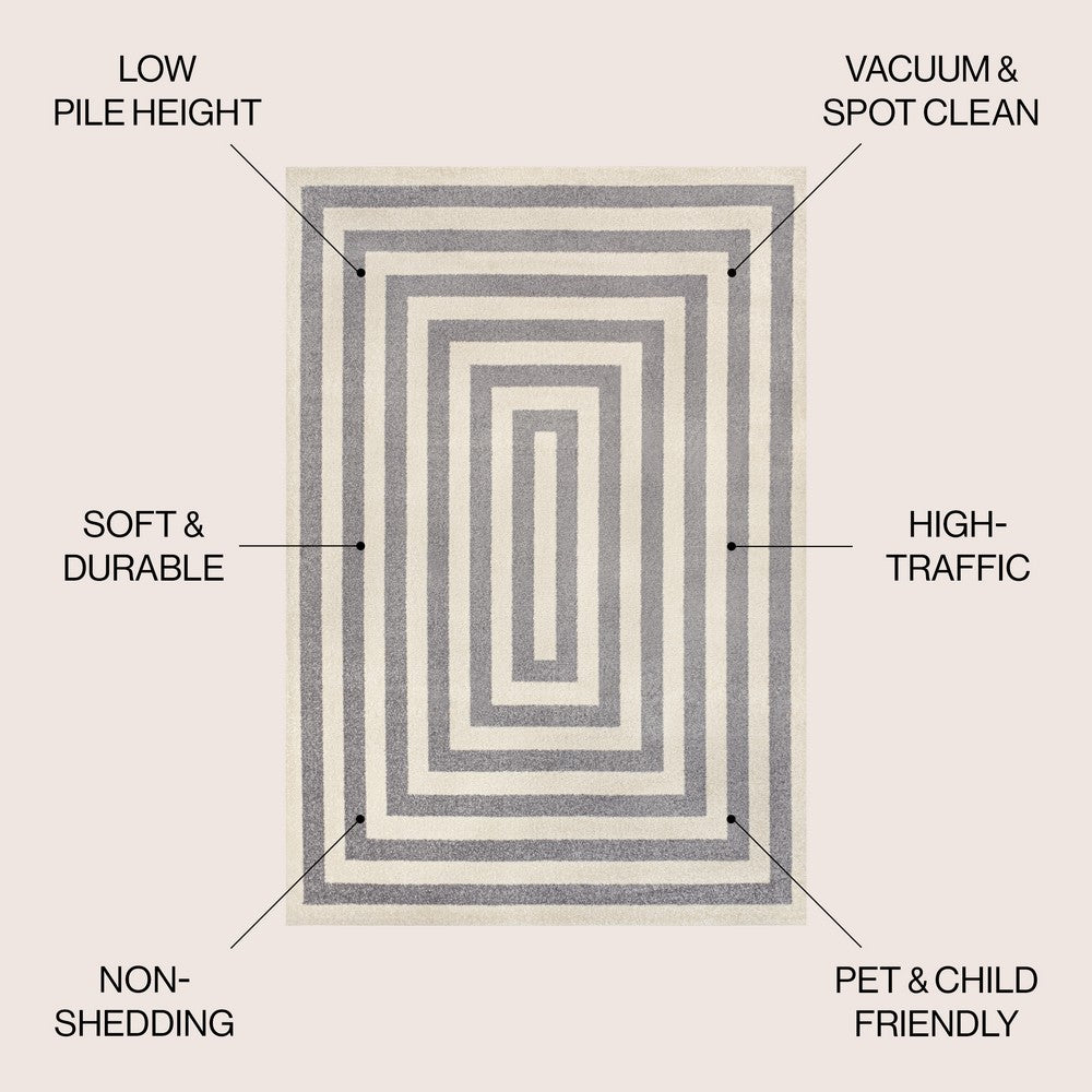 Madly Modern Classic Mitre Stripe Area Rug