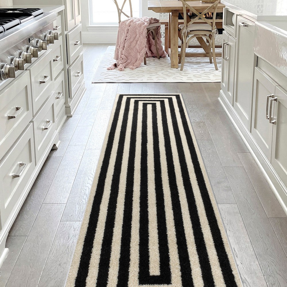 Madly Modern Classic Mitre Stripe Area Rug