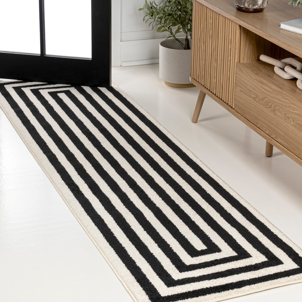 Madly Modern Classic Mitre Stripe Area Rug