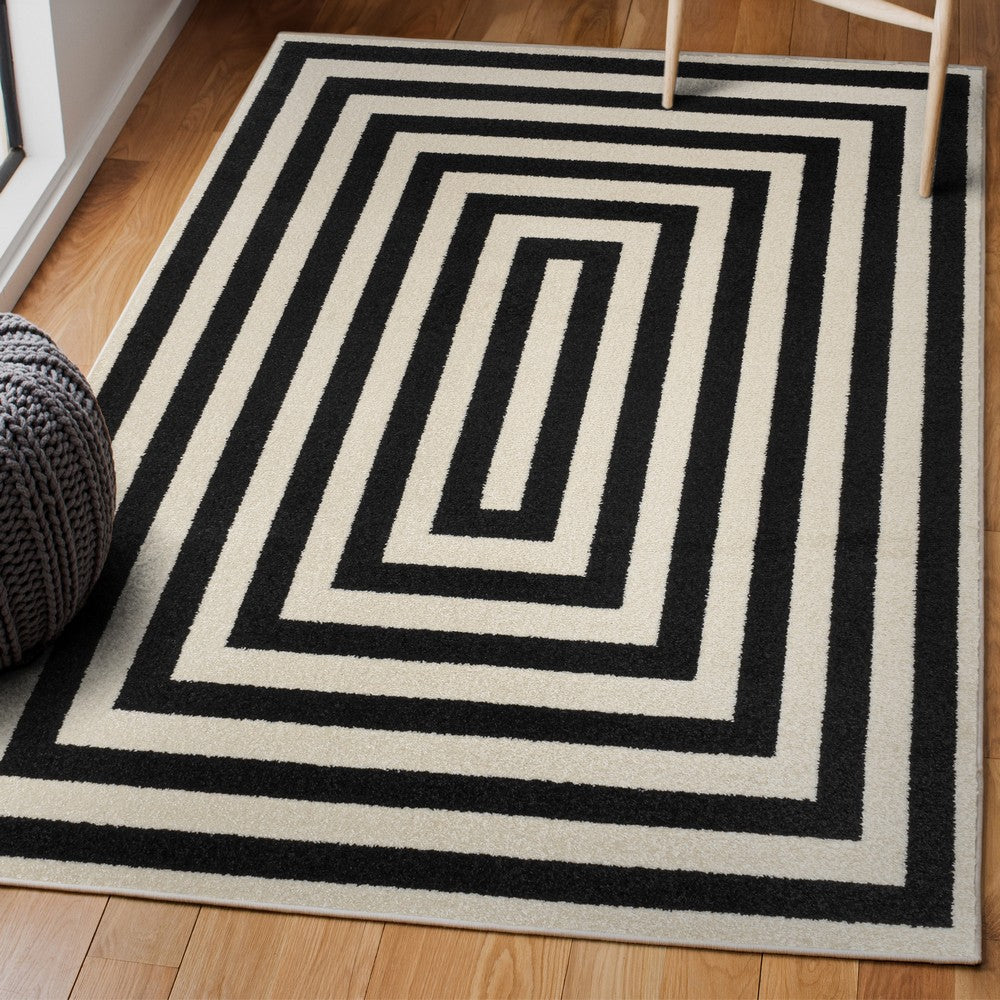Madly Modern Classic Mitre Stripe Area Rug