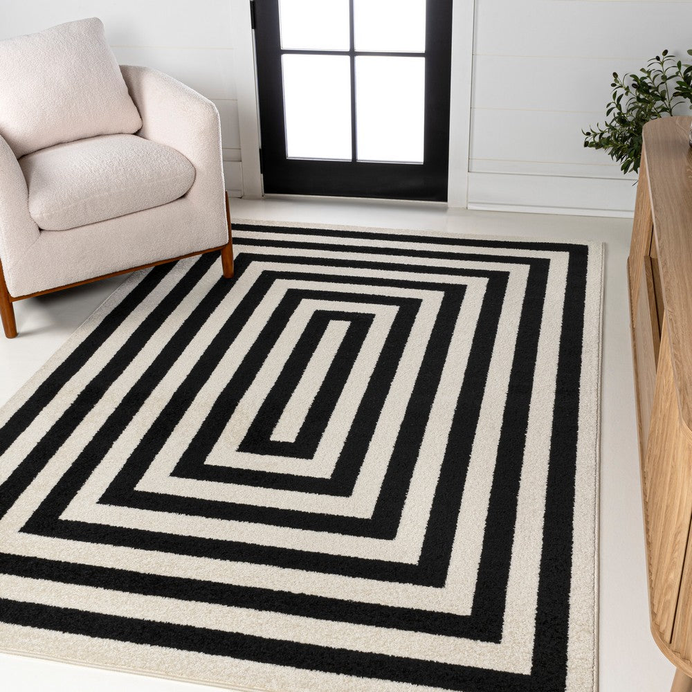 Madly Modern Classic Mitre Stripe Area Rug