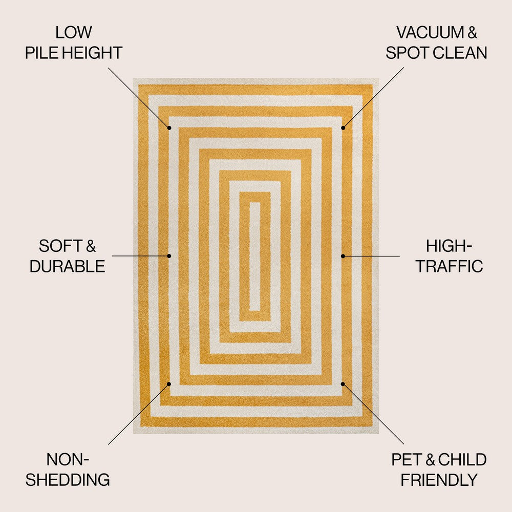 Madly Modern Classic Mitre Stripe Area Rug