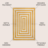 Madly Modern Classic Mitre Stripe Area Rug