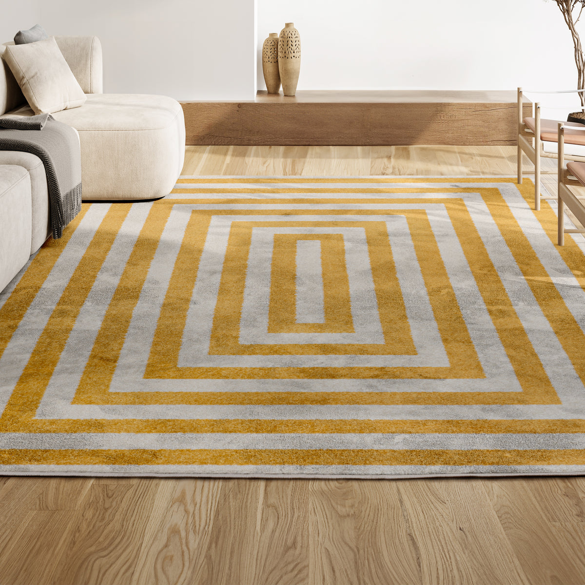 Madly Modern Classic Mitre Stripe Area Rug