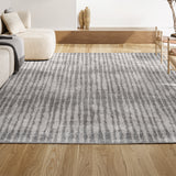 Puppis Skoura Modern Bold Stripe Area Rug