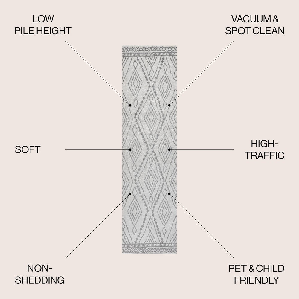 Palmerston Rih Moroccan Style Diamond Area Rug