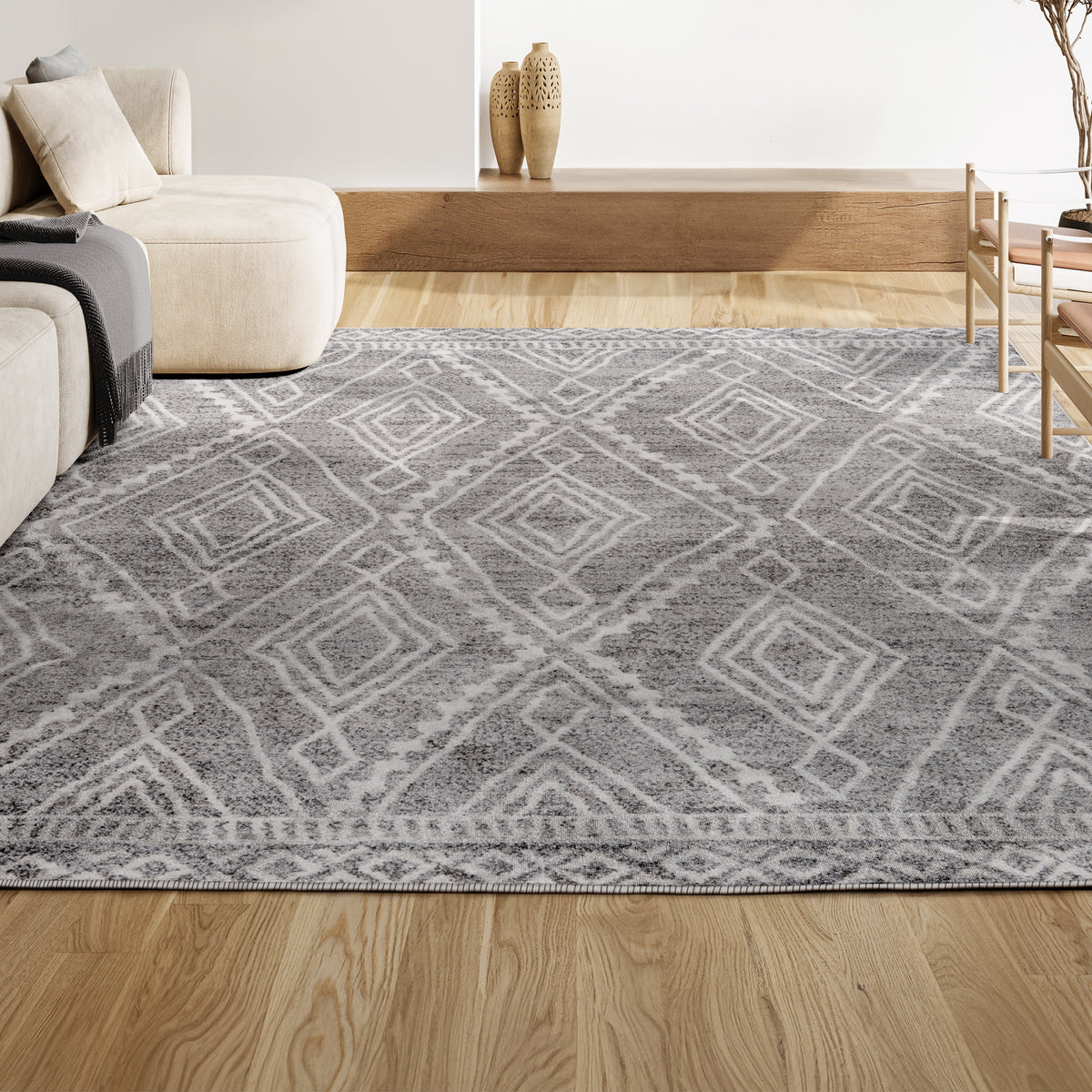 Palmerston Rih Moroccan Style Diamond Area Rug