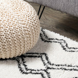 Porirua Deia Moroccan Style Diamond Area Rug