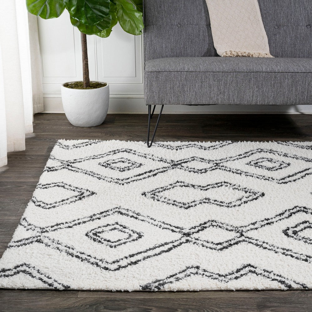 Porirua Deia Moroccan Style Diamond Area Rug