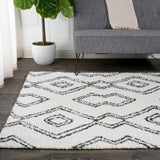 Porirua Deia Moroccan Style Diamond Area Rug