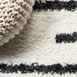 New Alaro Berber Stripe Shag Area Rug