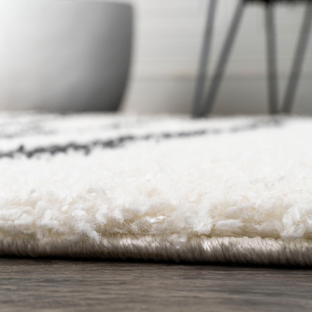 New Alaro Berber Stripe Shag Area Rug