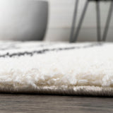 New Alaro Berber Stripe Shag Area Rug